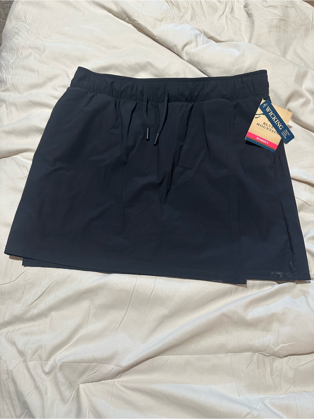 Wigwam Black Athletic Skort with Drawstring Waist